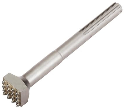 aleawol SDS MAX Meißel Stockermeißel SDS Plus Meißel Bohrer Abbruchbuchsen-Werkzeug-Bit, Quadratischer Kopf 16 Zähne Elektrischer Blumen-Hammerbohrer für Wandoberfläche Brücken Steinplatten