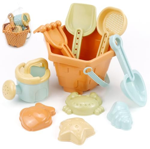 ZUZGO Sandspielzeug Set Sandkasten Spielzeug Strandspielzeug für Jungen Mädchen Kinder (A)