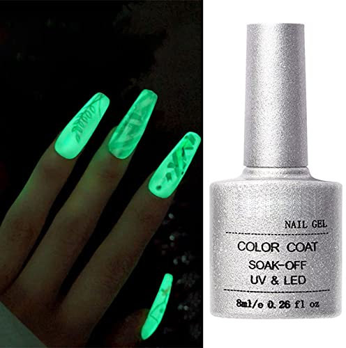 Night Glow Gel Nagellack Set, 8ml Leuchtende UV Nagellacke Set, Homestay Nail Art Nagelsalon Design Maniküre Set (A)