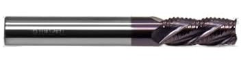 1pc fraise alliage revêtement tungstène acier outil CNC usinage 4 lames ébauche fraises fraise fraise for métal(4mm)