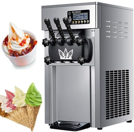 KLYDBMYT Macchina per Gelato Commerciale, Macchina per Coni Gelato, Macchina per Gelato Soft, per ristoranti, Feste, Hotel