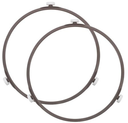 CIYODO 2pcs Microwave Oven Accessories Tray Round Turntable Wheel Ring Support for Microwave Oven Shelf