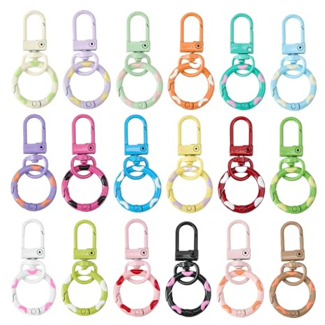 Mosquetones De Garra De Langosta Para Llaveros - Anillos De Llave Portátiles Con Resorte,Cierres Para Colgantes, Bolsos y Pulseras de Manualidades