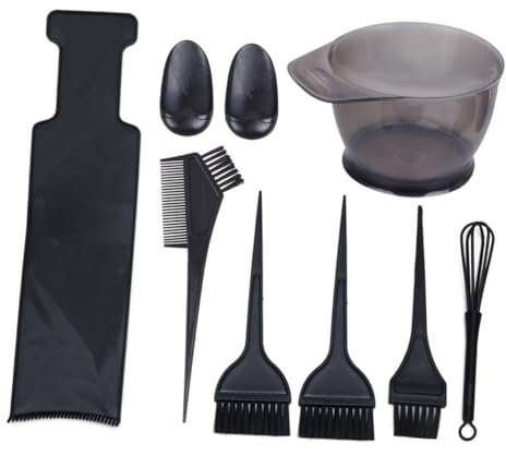 BESTYASH 8Pcs Hair Dye Coloring Kit with Hair Dye Comb and Colouring Brush Set, Plastic Tools for DIY