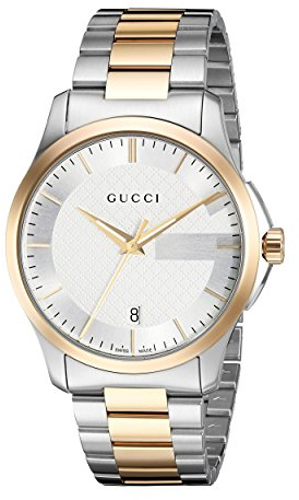 Gucci Homme Analogique Quartz Suisse Montre avec Bracelet en Acier Inoxydable YA126474