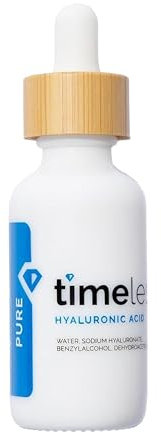 Timeless Skin Care Hyaluronic Acid 100% Pure Serum - Reines Hyaluronsäure Serum für Gesicht - 30ml