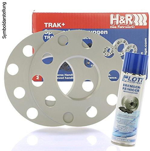 H&R DR Spurplatten Spurverbreiterung Distanzscheibe Ø71,6 5x130 46mm // 2x23mm + Bremsenreiniger