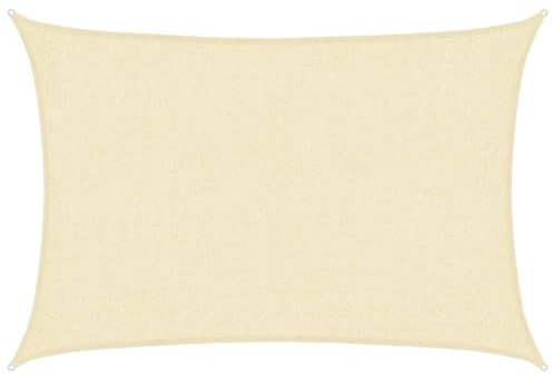 vidaXL Sonnensegel 160 g/m² Creme 2x2,5 m HDPE