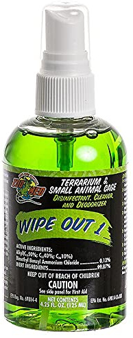 Wipeout Reptile Terrarium Cleaner (4.25oz) - with Attached DBDPet Pro-Tip Guide