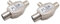 WANGCL Splitter coassiale per antenna TV a 2 vie, 2 pezzi, connettore coassiale per antenna antenna antenna separatore 2 maschio a 1 femmina in alloggiamento in metallo coassiale