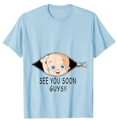 See You Soon Cute Maternity Pregnancy Baby Funny for women T-Shirt