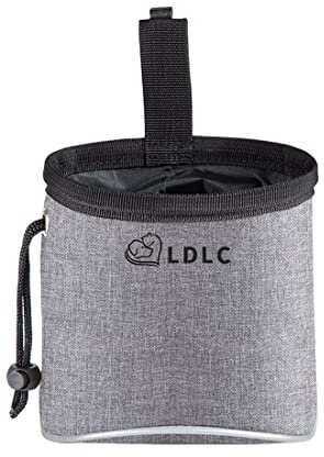 CUHZA Leckerlibeutel für Hunde, Hundefutterbeutel, multifunktionaler Kotbeutel-Spenderbeutel (Grau)