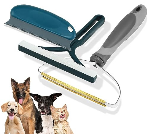 DIAWEN Quita Pelos Mascota Pack de 3. Quita Pelusas Ropa, Quitapelos Mascotas, Cepillo para Gatos Accesorios de tu Hogar y Mascotas