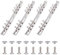 SUPERFINDINGS 4 Teiliges 6 Ring Ordner Mechanismus Ersatzset A5 Ordner Verriegelungsmechanismus Metallclip Ringbuch Mit Schrauben Muttern Innendurchmesser: 25mm