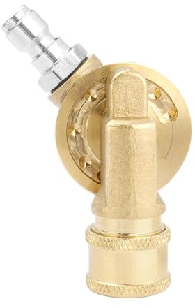 Bestgle Schwenkbare Kupplung für Hochdruckreinigerspitzen, 1/4 Zoll Schnelltrennung, 7 Winkel Hochdruckreiniger-Schwenkkupplung, Dachrinnenreiniger-Aufsatz, 4500 PSI