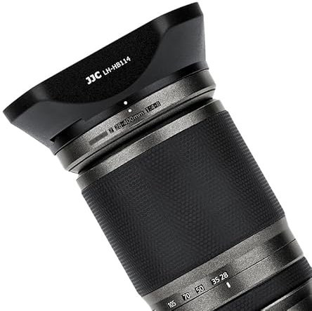 JJC Bayonet HB-114 Lens Hood for NIKKOR Z 28-400mm f/4-8 VR/NIKKOR Z 24-120mm f/4 S lens - Replaces for nikon HB-114 Lens Hood - Ф77 mm filter & Lens Cap Supported