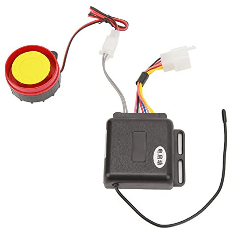 TKSE Motorcykel Anti Stöldlarm, 12V Motorcykel 2 Way Alarm System 125dB Super Loud High Sensitivity Weatherproof Remote Control Anti Stöld Alarm
