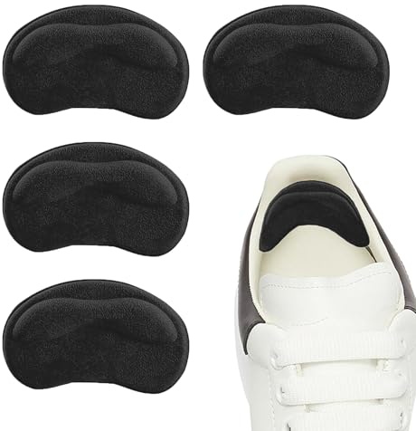 Heel Cushion Pads,Heel Grips,Heel Grips for Ladies Shoes,Pack of 4 | heel pads for Running Shoes etc.Ensure That They Stay Safe in Various Activities Such as Shopping etc(Black)