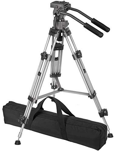 Ravelli Professional 55 65mm Video Camera Tripod with Fluid Drag Head, and Heavy Duty Carry Bag [AVTP]