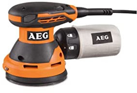AEG Ponceuse excentrique 125mm 360 W + coffret