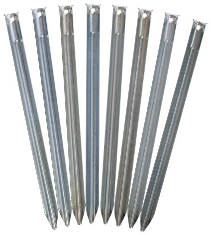 Outdoorer Picchetti da Sabbia Sandfortress ─ Lunghezza 30 cm, Profilo a V, Set da 8 Pezzi, Pratica Confezione Inclusa