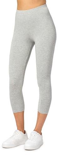 Merry Style Damen Leggings 3/4 Capri Leggings aus Viskose MS10-144 (Melange, XXL)