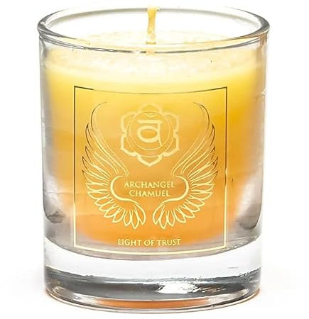 Duftende Votiv-Kerze Erzengel Chamuel 2.Chakra