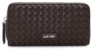 SURI FREY Geldbörse Karly Zip Around Wallet Brown Dunkelbraun