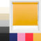 Ev Dekor Roller Blinds - Yellow | Ochre 60 Width 165 cm Drop, Thermal Blackout Roller Blind Insulated UV Protection Child Safe Premium Fabric Home Office Window Blinds
