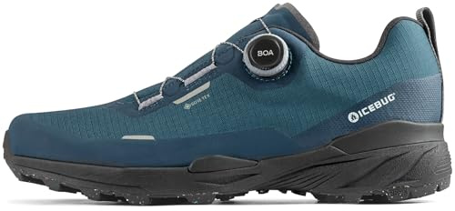 Icebug Rover 2 GTX dam mångsidig utomhussko vattentät, halkfri, BOA Fit system, Stålblå, 42.5 EU