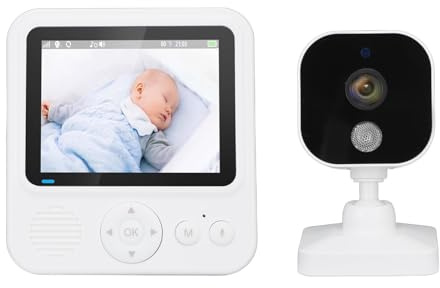 Moniteur pour bébé à Vision Nocturne, Moniteur pour bébé Intelligent, sans Fil, Bidirectionnel, Minuterie d'allaitement, Caméra de Surveillance pour bébé à Vision Nocturne pour