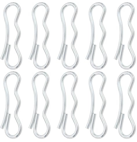 LT Easiyl Pack of 30 Metal Cotter Pins for Snow Blower, 34 mm, Bow Tie Lock Splint 71404040, Compatible with MTD 714-04040, Compatible with Craftsman 194208 24788787