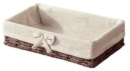 Aetherion Bread Plate Paper Rope Basket Woven Storage Basket for Pastries, Lunch, Appetizer, Breakfast