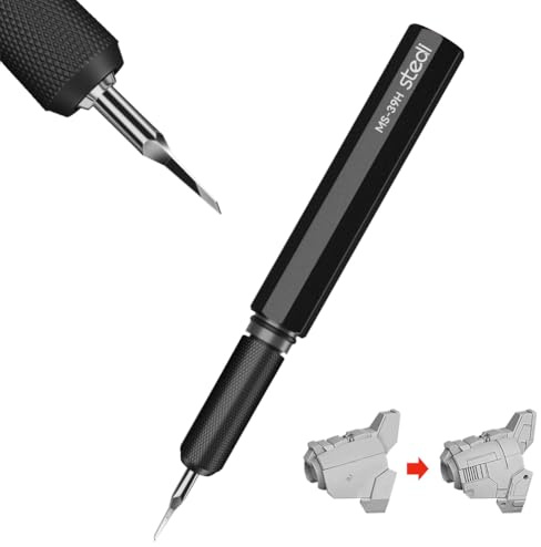 stedi Model Scriber,Tungsten steel Blades 0.2 mm,for Modeling Hobby,RG Scale Model,Gundam Model Kit,for Scribing line, Engraved,Panel line,Resin,Black, MS-39h-34