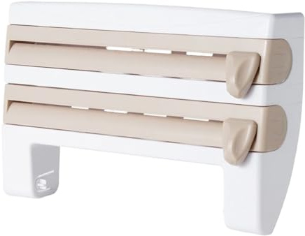 Distributore Di Film Alimentare - Portarotolo E Taglierina per Cucina Snack Economico | Organizzatore di Film Stretch per Cassetto Porta Armadio Snack