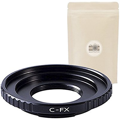 C FX - Anello adattatore per obiettivo C-Mount C Mount verso corpo macchina Fuji FX - 100% in metallo - Messa a fuoco infinito conservata - Adaptout marca francese