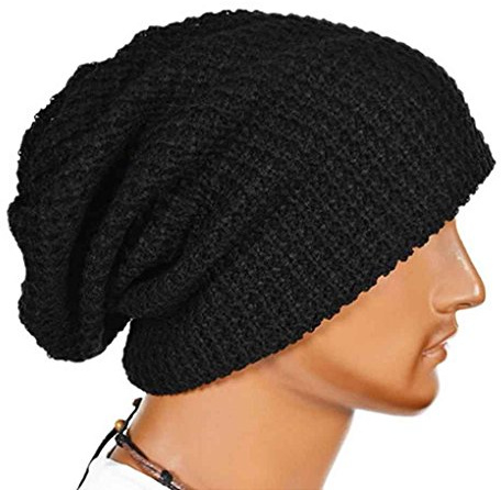 Bobury Oversized Men Knit Beanie Hat Baggy Long Slouchy Winter Warm Skull Cap