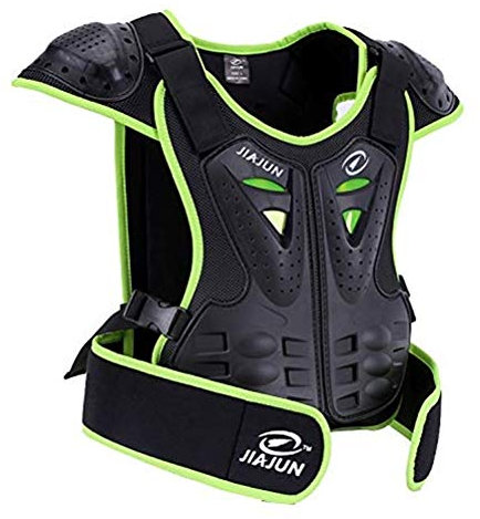 Armor Qtrees Kinder Schutzweste Motorrad Dirtbike Motocross Ski Snowboard Protektorenweste Grün M