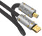 Viborg HiFi USB Kabel 1.2m USB 2.0 Typ A nach B Kabel Versilbertes OFC (Sauerstoff freies Kupfer) Audiokabel HiFi für DAC HIFI-Geräte USB High-End Audiokabel