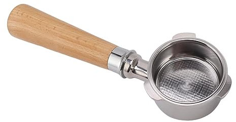 3-Ohr-Siebträger, 51 Mm Edelstahl mit Filterkorb, Abnehmbar und Leicht zu Reinigen, Passend für, Petrus, Yanxuan, DERLLA, Severin, GULISSO, Stelang (Farbe A2 Buche)