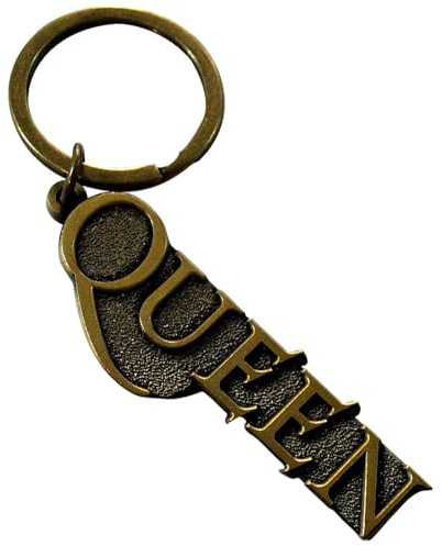 Rock Off officially licensed products Queen Gold Band Logo Schlüsselring Keychain One Size