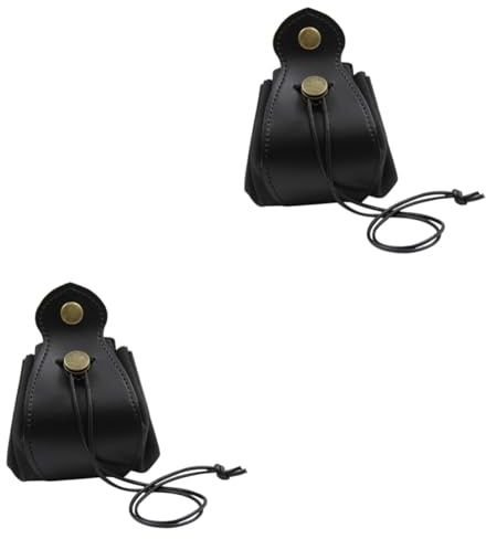 JOINPAYA 2pezzi Borsa Per Dadi Pelle Organizzatore e Resistente Per Giochi Da Tavolo Sacchetto Di Stoccaggio Per Dadi e Gioielli