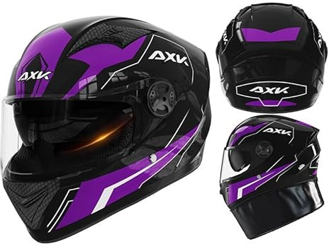 Frcychri Casco Integrale da Moto, Omologato DOT/ECE, Casco Integrale da Moto con Doppia Visiera, Casco Antiurto per Moto Integrale, Casco per Adulti Uomo Donna C,Medium
