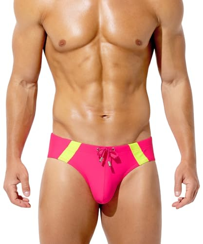Arjen Kroos Slip de Bain Homme Cordon Réglable, Maillot de Bain Piscine | Slip de Natation Séchage Rapide Sexy Bikini Swim Briefs pour Plage Surf Vacances Sports Nautiques
