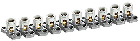 Legrand 098401 Borne de Raccordement pour Coffrets de Dérivation, 2mm x 10mm, Blanc, Lot de 10