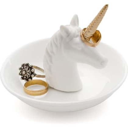 Balvi - porte-bagues Unicorn en céramique. Plateau pour bagues et bijoux. En céramique. Forme de lico