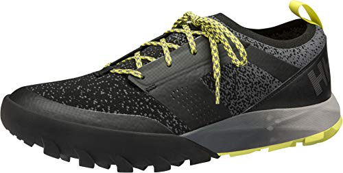 Helly-Hansen Men's Loke Dash Low-Cut Hiking Trail Shoe, Black/Charcoal/Silver Grey/Sulphur, 13