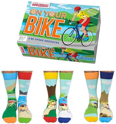 Unbekannt On Your Bike Fahrrad Oddsocks Socken in 39-46 im 6er Set - Strumpf