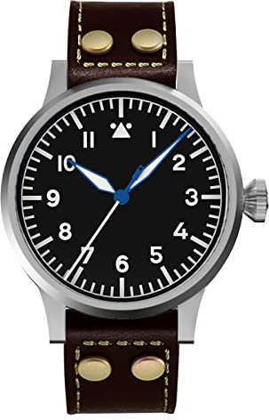 NC Hruodland 42mm Retro Automatik Herren Fliegeruhren Saphirglas PT5000 Mov't 10ATM Mechanische Taucherarmbanduhr für Herren (Color 3)