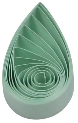 ODETOJOY Quilling pappersremsor 3 mm papper fyllningsset 120 st quilling remsor 1/8 tum enfärgs stjärna origami-papper gör-det-själv hantverk (akvamarin)